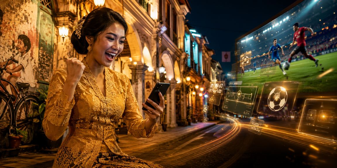 Suasana kasino hiburan bergaya kebaya di Pulau Pinang